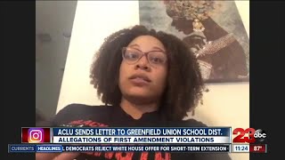 ACLU Sends Letter To Greenfield  Union School District