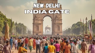 New Delhi India Gate - 4k HDR Walking Tour