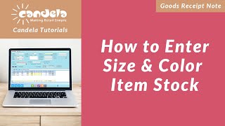 Retail Software: How to Enter Size & Color Item Stock screenshot 3