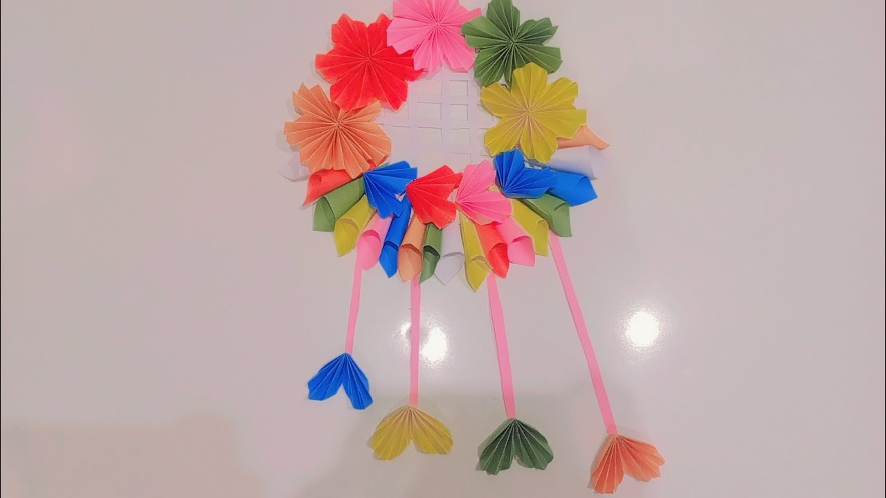 How to Make a Beautiful Paper Wall Hanging | Paper Craft Ideas ✨