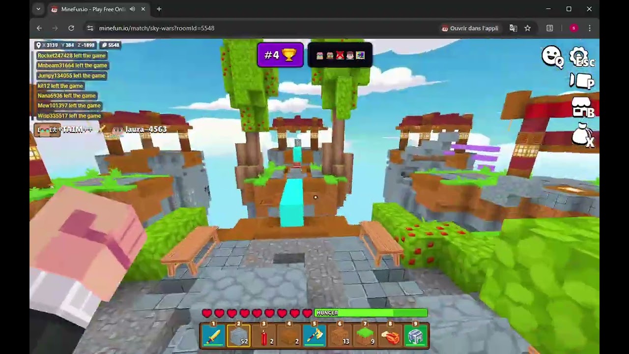 MineFun io.sky wars which +TAIM+