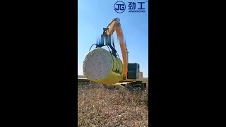 China Jinggong Cotton Grabbing Excavator, The Harvest Powerhouse For Cotton Fields Is Coming