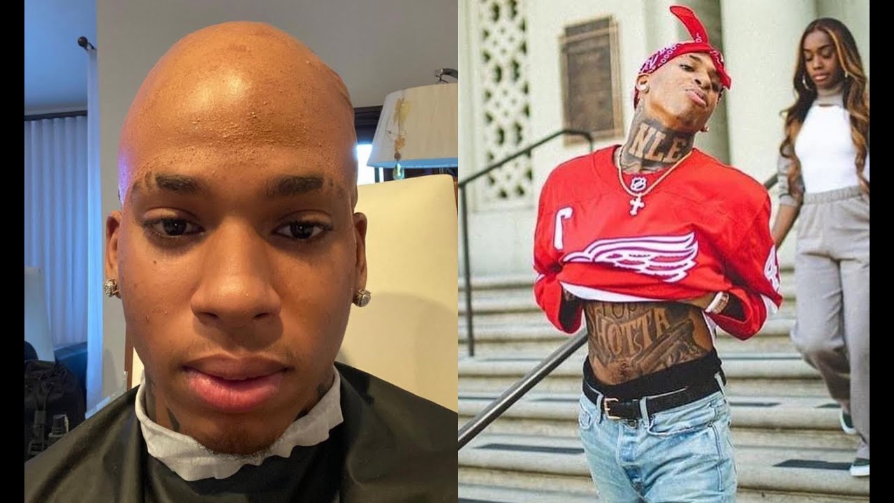 NLE Choppa Goes Bald To Play Tupac In His New Video - YouTube