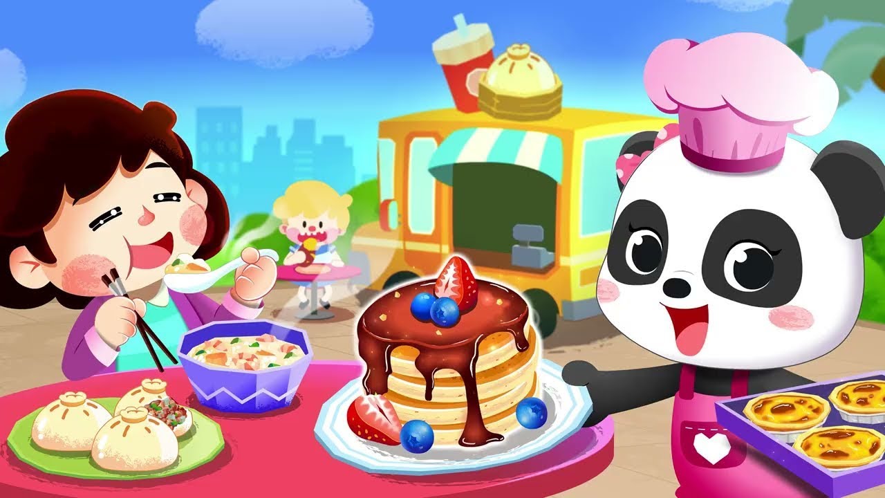 BabyBus - Food Cooking | Juice Shop, Barbecue Restaurant, Snack Shop, Candy Shop | BabyBus Game