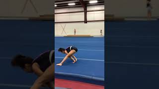 Floor-straddle forward roll