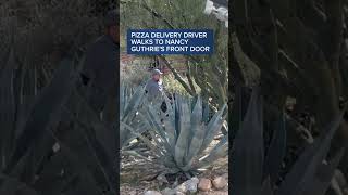ABC15 crews spot pizza delivery driver walking up to Nancy Guthrie's front door