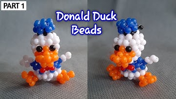 Donald Duck Beads Tutorial Part 1 // DIY BEADS // Tutorial Manik - Manik Boneka Donald Bebek