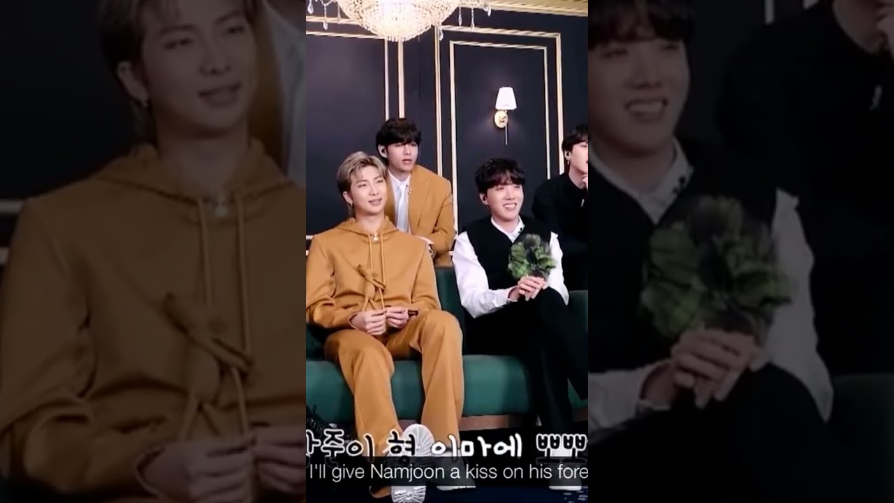 namjoon :My forehead is a free zone(For kisses) 😘 