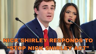 Nick Shirley Responds To The “Stop Nick Shirley Act” Bill Proposal