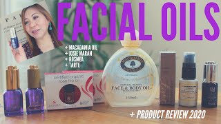 Facial Oils | Macadamia, Argan, Rosehip, Maracuja | Josie Maran, Kosmea, Tarte, Nude ProGenius