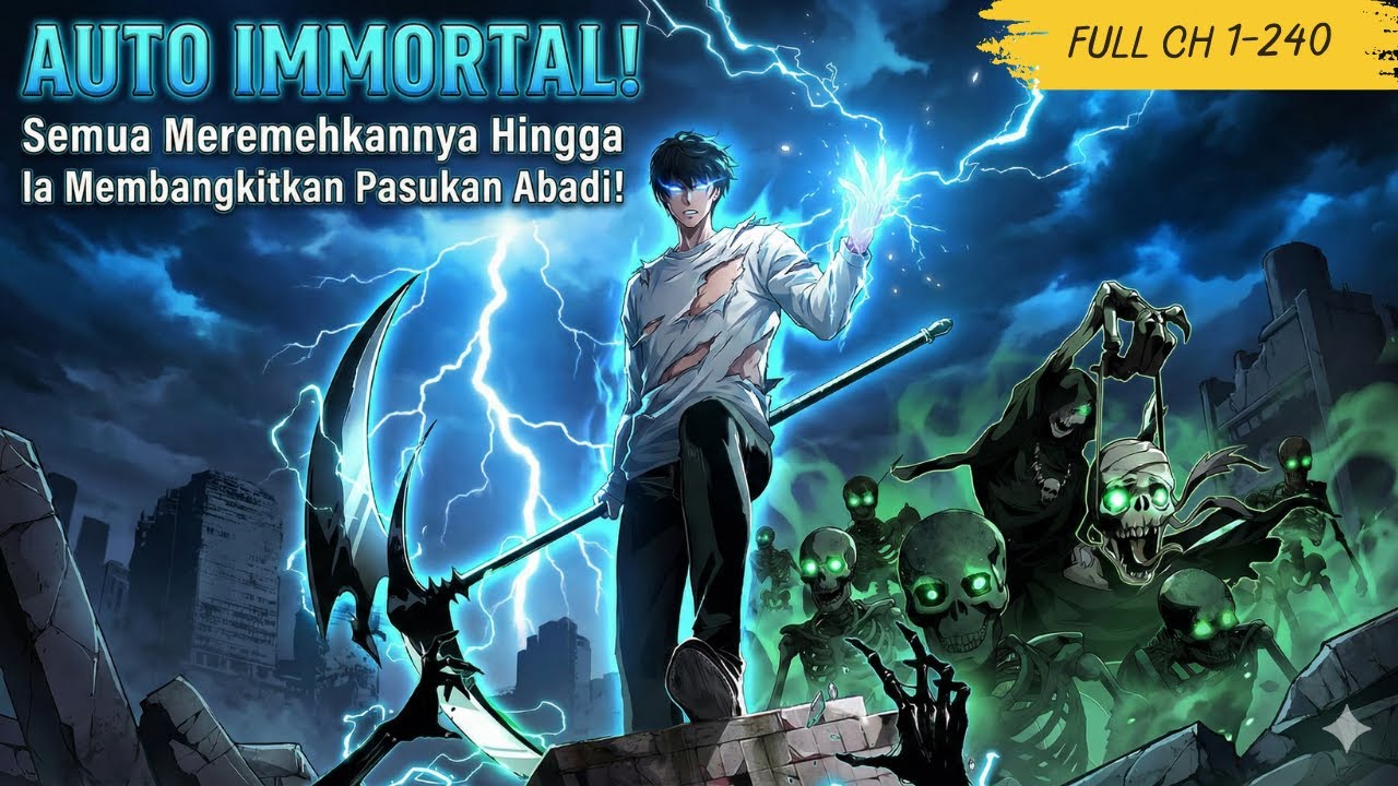 AUTO IMMORTAL! Semua Meremehkannya Hingga Ia Membangkitkan Pasukan Abadi! | Recap Ch 1-240
