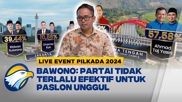 LIVE EVENT - Hasil Hitung Cepat Pilkada Serentak 2024