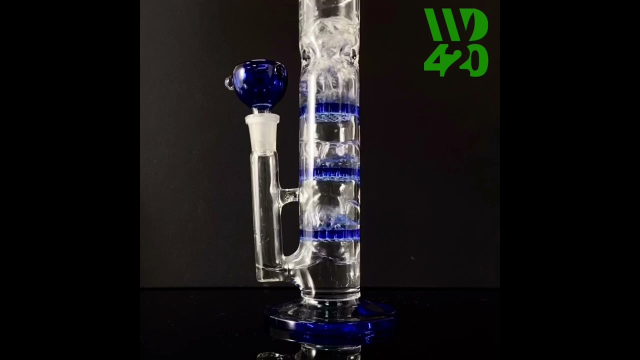 Cheap Bong Triple Honeycomb Perc Dab Rig