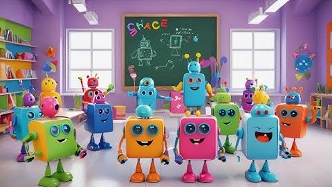 Ricky the Counting Robot 🎵🤖 | Shapes Song for Kids