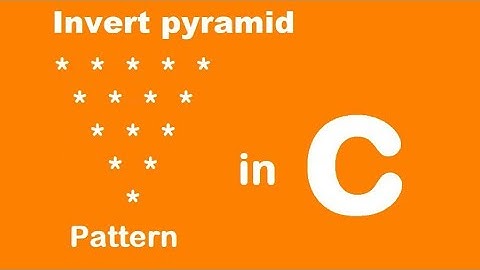 C program to print invert pyramid star pattern
