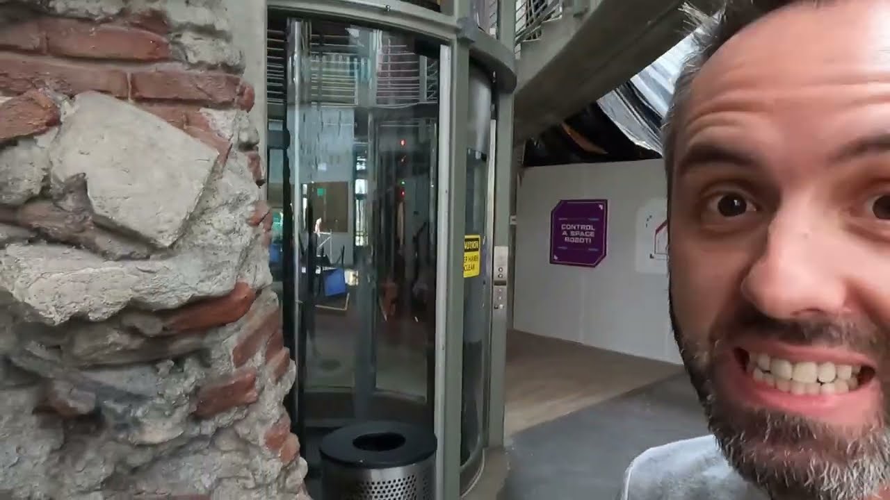 Riding the Elevator at Science City in Kansas City MO