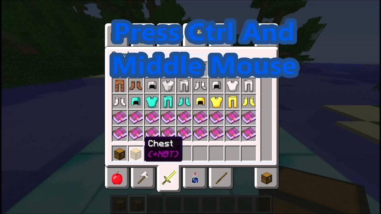 Minecraft Tutorial How To Make A Nbt Chest Hd Youtube