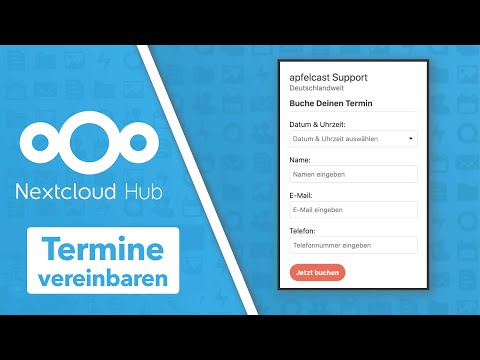 Nextcloud Appointments App - Die Calendly Alternative um einfach Termine zu vereinbaren