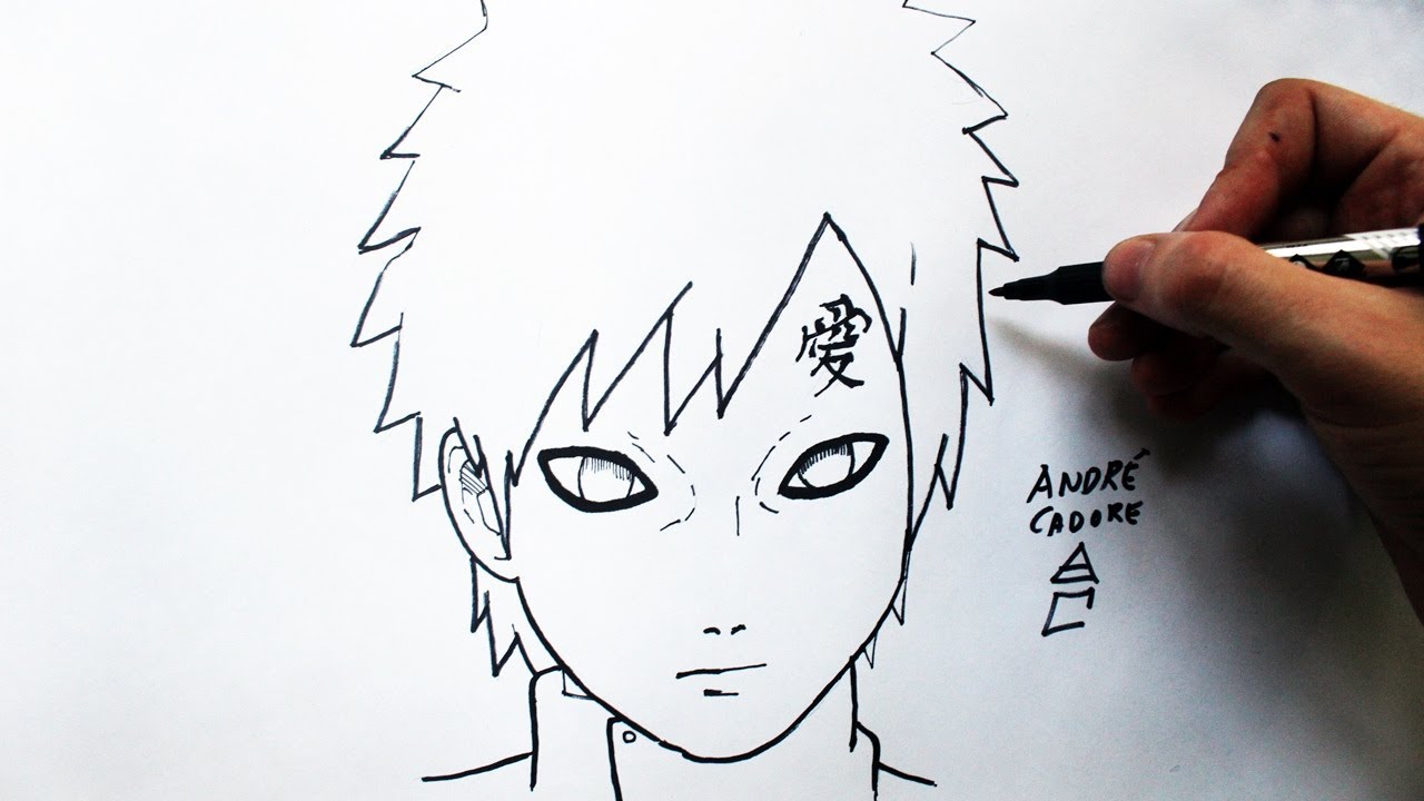 Como Desenhar o Gaara [Naruto Shippuden] - (How to Draw Gaara) - NARUTO ...