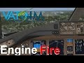 VATSIM Emergency - FSX HD - PMDG 777 - Left Engine Fire - London Heathrow EGLL/LHR