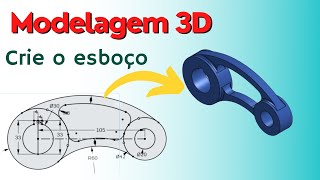 Modelagem 3D no Onshape - Desenho do esboço - Aula 2