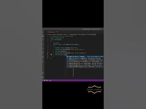 Creating an array by taking user input using Scanner|Java | Java ...