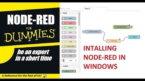 NODE-RED FOR DUMMIES--TUTORIAL 07-INSTALL NODE-RED IN WINDOWS