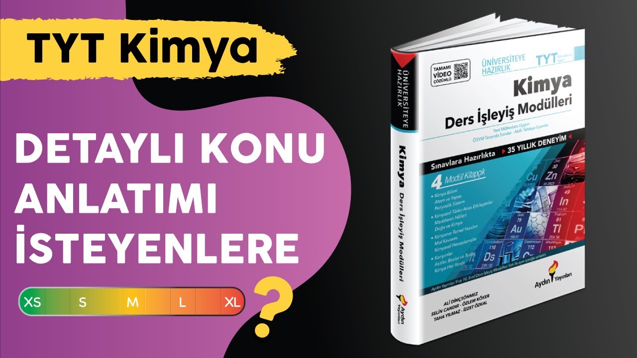 TYT Kimyayı A'dan Z'ye Anlatan Aydın Kimya Ders İşleyiş Modüllerini İnceledim | 2021