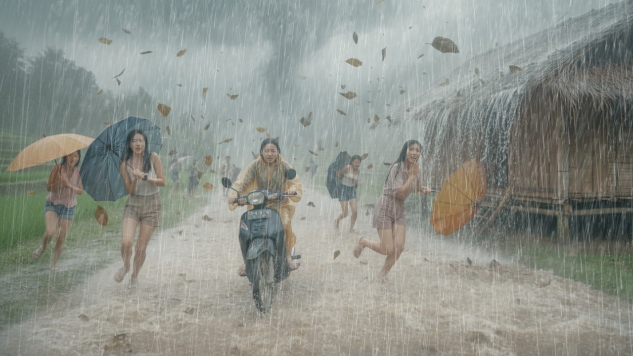 Grotesque Rain SUPER CRAZY RAIN! A VILLAGE PARADISE DESTROYED BY ASIA'S BIGGEST RAIN ...