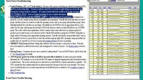 PerfView Tutorial 3 - Resolving Symbols