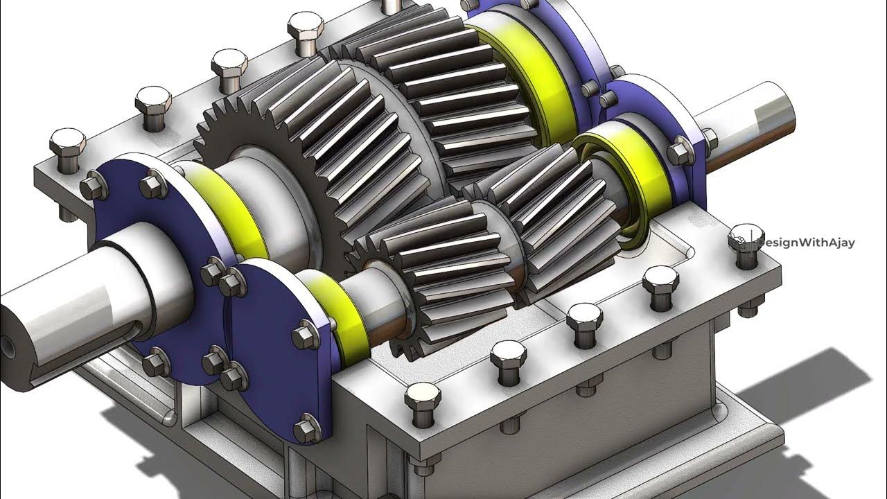 How to design a Double helical gearbox (Herringbone Gears) Link in