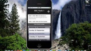 First iPhone App: BBC Radio Listings screenshot 4