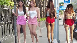 EXCITING SCENES IN PATTAYA,Beach Road Beautiful Scenes,Thailand 2024