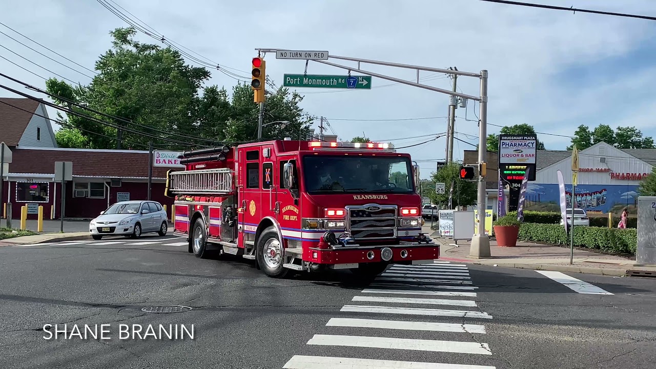 Keansburg Fire Department Engine 21175 Responding 6/25/21 YouTube
