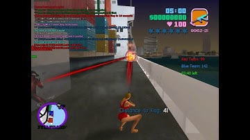 VCMP 0.4 - Capture The Flag Server - Gameplay of Bigship map