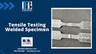 Tensile Testing Of Welded Specimens - Ansiaws B4.0 Mechanical Testing Of Welds