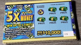 LOWBOY SESSION🤑 $1 5X THE MONEY - GEORGIA LOTTERY SCRATCH OFF TICKETS