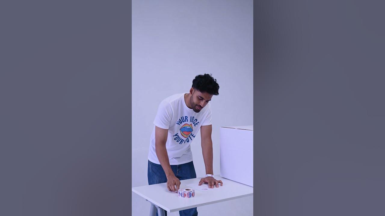 Vote Now Man Showcases Election Shirt 4K RoyaltyFree Stock Video Voting Awareness YouTube