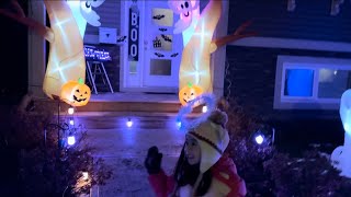 Kids Halloween Trick or Treat in Whitehorse, YUKON Canada #halloween2023 #yukonterritory by Maria Love Vlog 127 views 6 months ago 6 minutes, 54 seconds