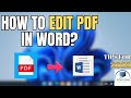 How to Edit PDF File in Word