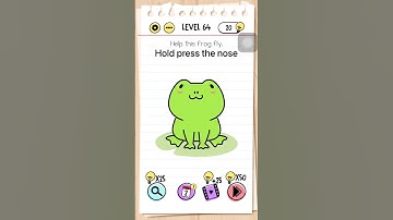 Help this frog fly. Brain Test Level 64