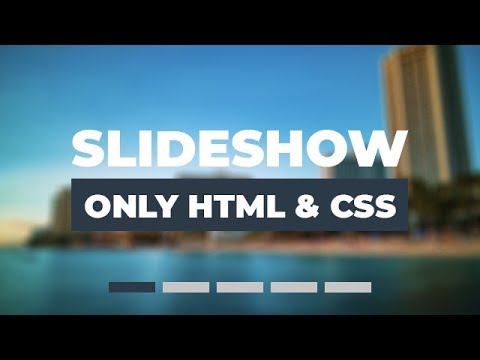 โค้ดภาพเลื่อน html  2022 New  Slideshow With Navigation Buttons Using Only HTML \u0026 CSS