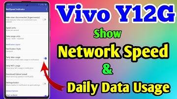 How To Show Daily Data Usage In Vivo Y12g | Vivo Y12g Show Daily Data Usage
