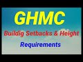 Building Setbacks and Height Requirements in GHMC