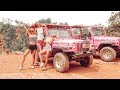 off roading in a pink jeep gone wild