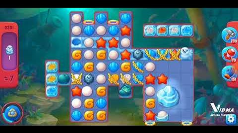 Fishdom. 9201 hard level no boosters and diamonds. 12 moves