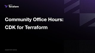 Celebrity Community Office Hours: CDK for Terraform - 0.6 Release! Profile