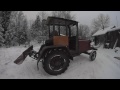 Обзор самодельного трактора. Отвал для чистки снега