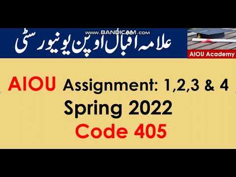 aiou 405 solved assignment 2022 pdf