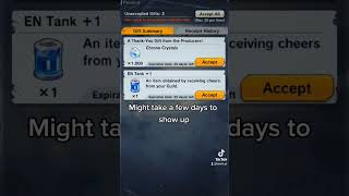 1,000 free CC! #dblegends #dragonballlegends #tooch